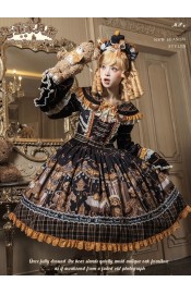 Mademoiselle Pearl Antique Furniture Bear Blouse JSK and OPs(Reservation/Full Payment Without Shipping)